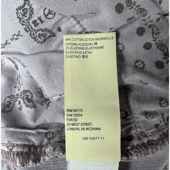 Free People We The Free Sun Chaser Skinny Corduroy Button-Fly Pants Lavender 29 - Picture 9 of 16